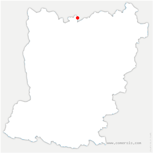 carte de localisation de Neufchâtel-en-Saosnois