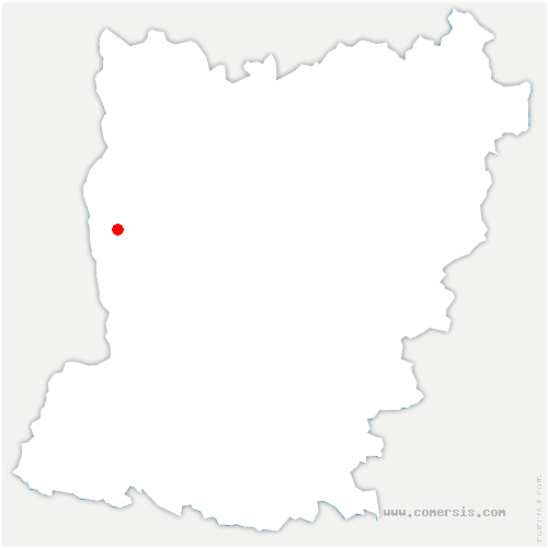 carte de localisation de Neuvillette-en-Charnie