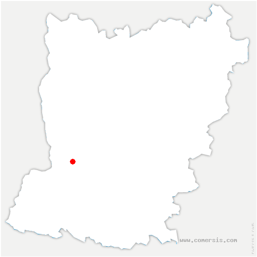 carte de localisation de Noyen-sur-Sarthe