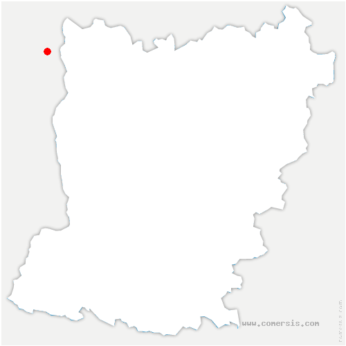 carte de localisation d'Ombrée d'Anjou