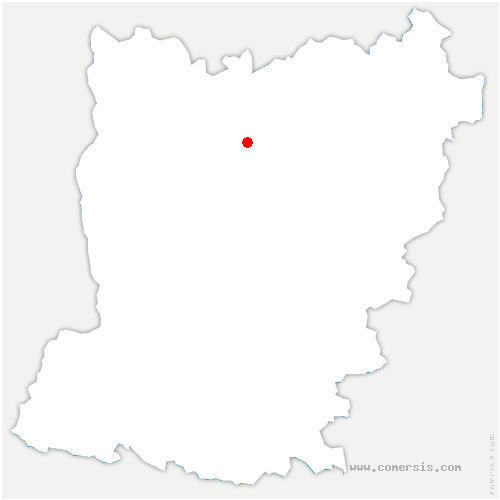 carte de localisation de Parigné-sur-Braye