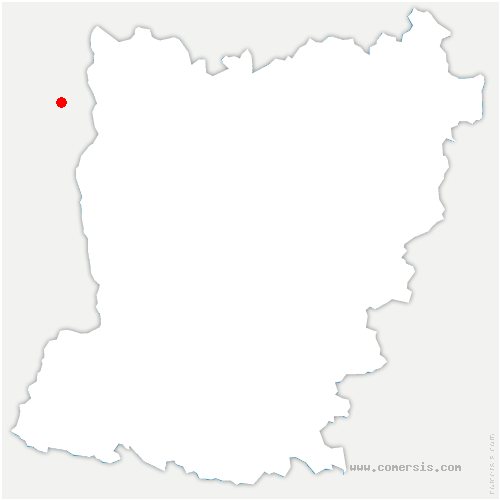 carte de localisation de la Prévière
