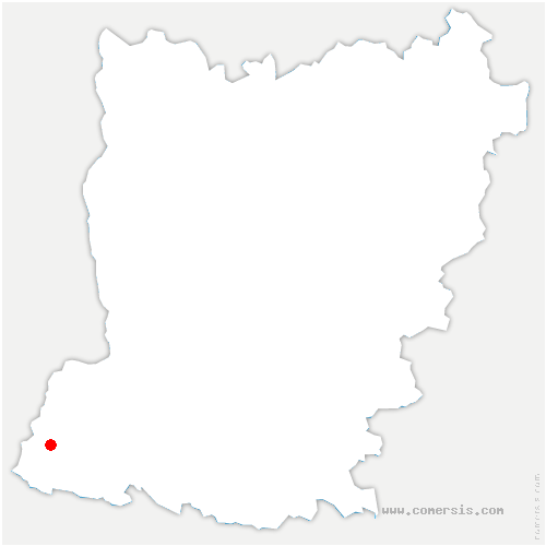 carte de localisation de la Rouaudière