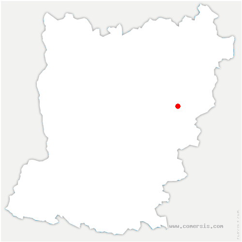 carte de localisation de Saint-Aquilin-de-Corbion