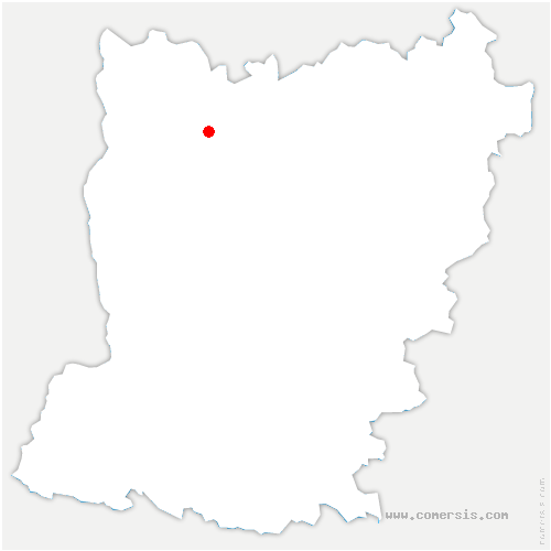 carte de localisation de Saint-Aubin-de-Locquenay