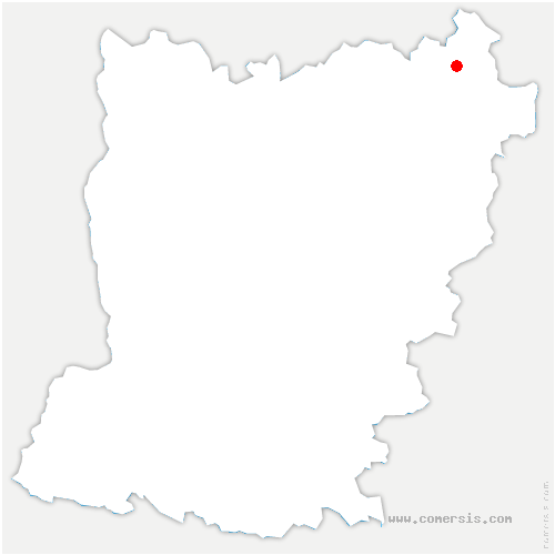 carte de localisation de Saint-Calais-du-Désert
