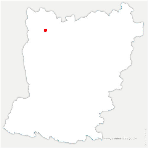 carte de localisation de Saint-Georges-le-Gaultier