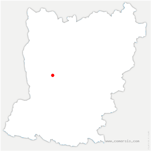carte de localisation de Saint-Germain-le-Fouilloux