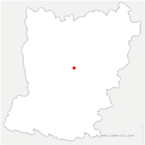 carte de localisation de Saint-Hilaire-la-Gérard