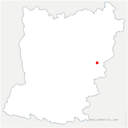 carte de localisation de Saint-Hilaire-le-Châtel
