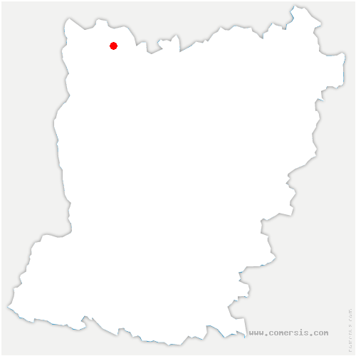 carte de localisation de Saint-Léonard-des-Bois