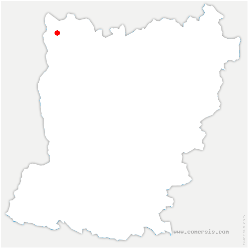 carte de localisation de Saint-Mars-sur-la-Futaie