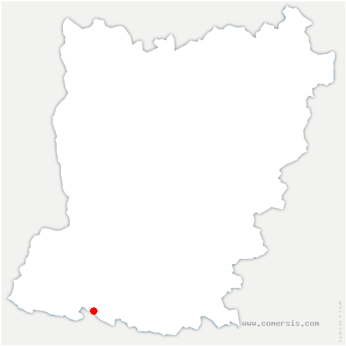 carte de localisation de Saint-Quentin-les-Anges