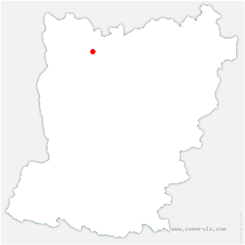 carte de localisation de Saint-Victeur
