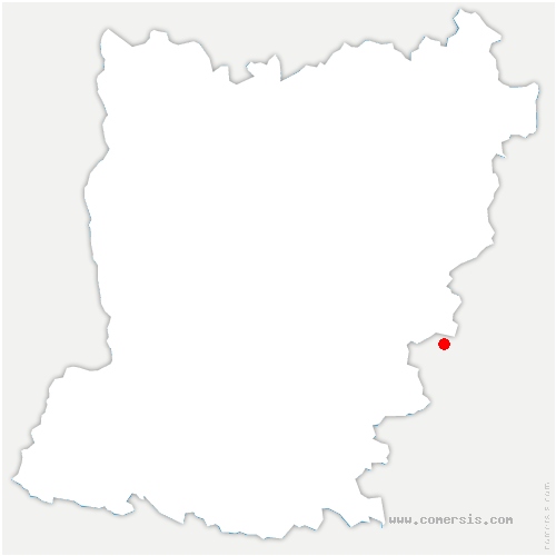 carte de localisation de Sainte-Cérotte