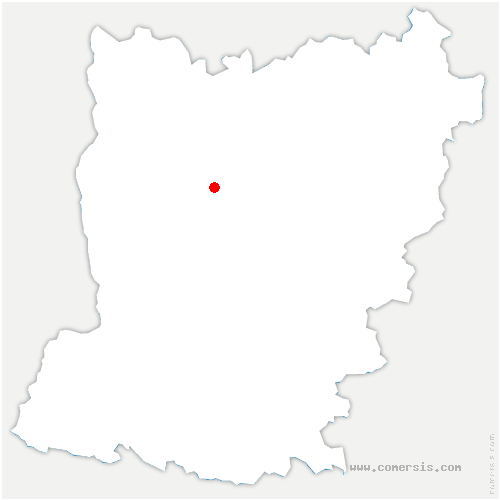 carte de localisation de Sainte-Sabine-sur-Longève