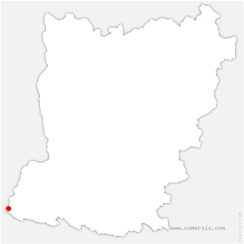 carte de localisation de Senonnes