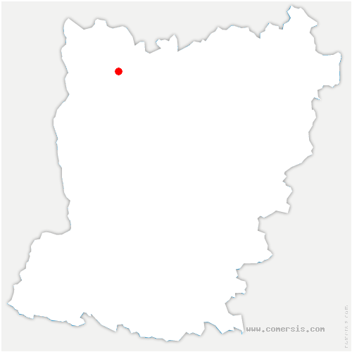 carte de localisation de Sougé-le-Ganelon