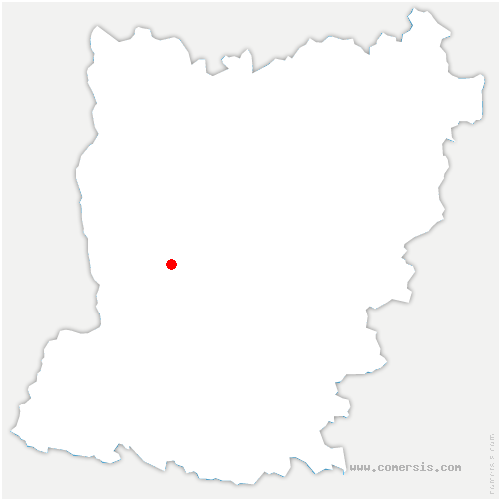 carte de localisation de Souligné-Flacé