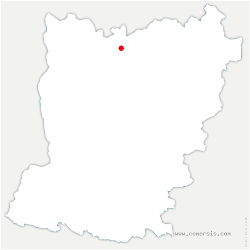carte de localisation de Thoiré-sous-Contensor
