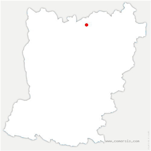 carte de localisation de Vezot