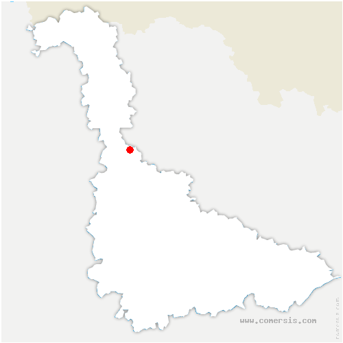 carte de localisation de Bayonville-sur-Mad