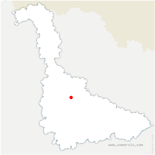 carte de localisation de Château-Voué