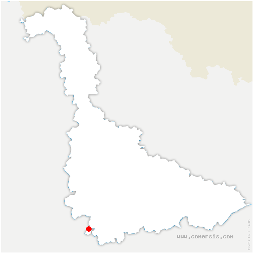carte de localisation de Favières