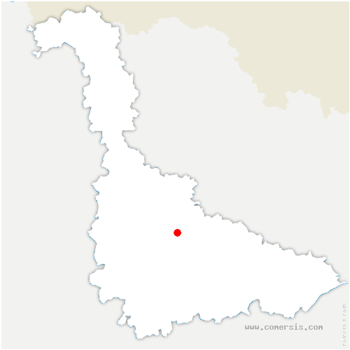 carte de localisation de Lindre-Haute