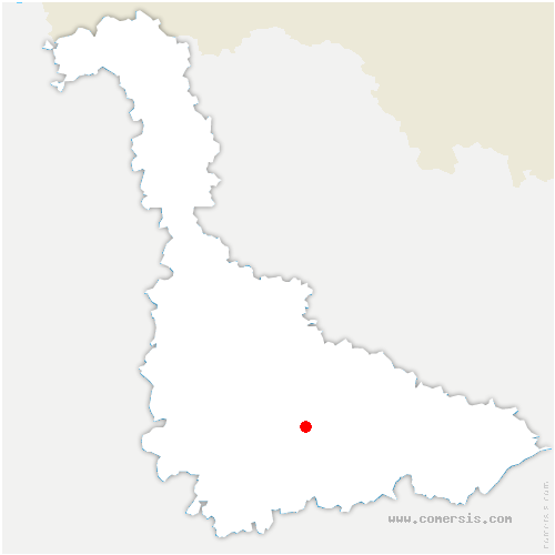 carte de localisation de Maizières-lès-Vic