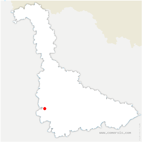 carte de localisation de Mont-le-Vignoble