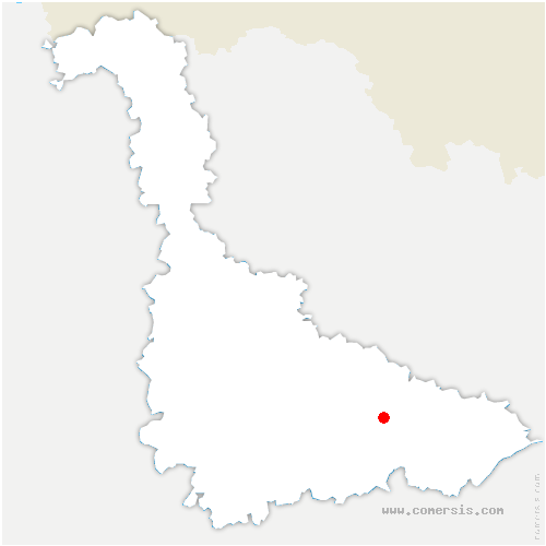 carte de localisation d'Ourches-sur-Meuse