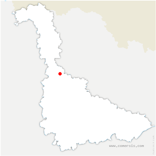 carte de localisation de Prény
