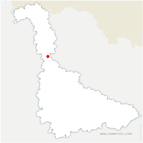 carte de localisation de Puxieux