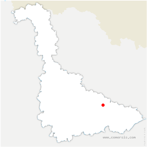 carte de localisation de Troussey