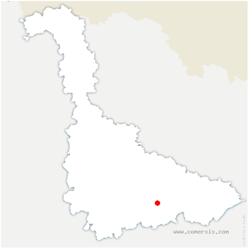 carte de localisation de Vaucouleurs