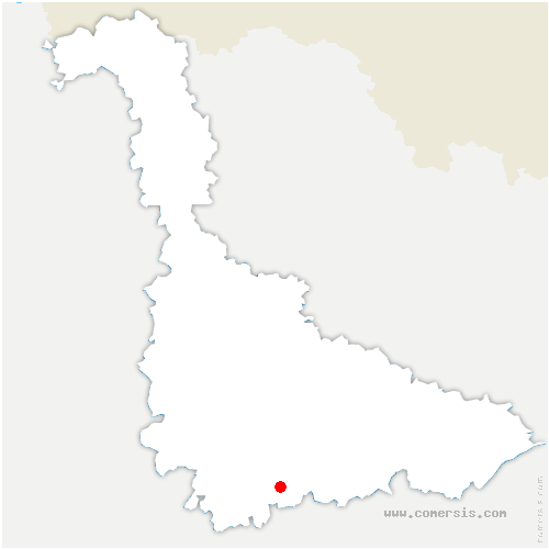 carte de localisation de Vaudigny