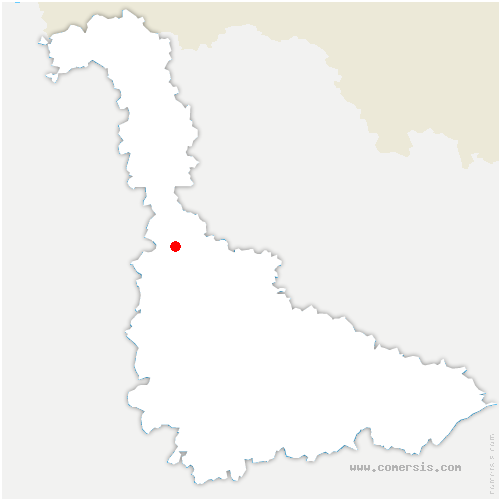 carte de localisation de Viéville-en-Haye