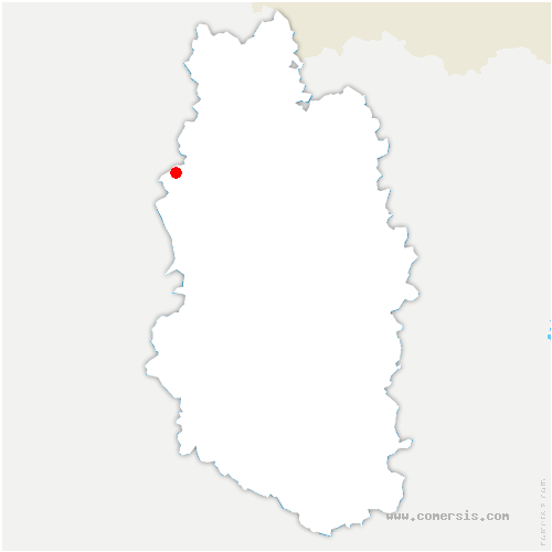 carte de localisation de Baulny