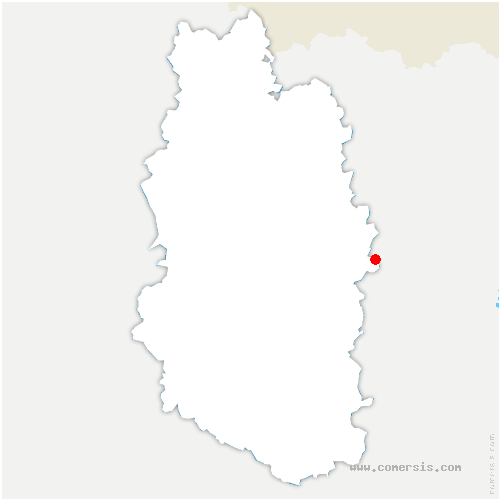 carte de localisation de Beney-en-Woëvre