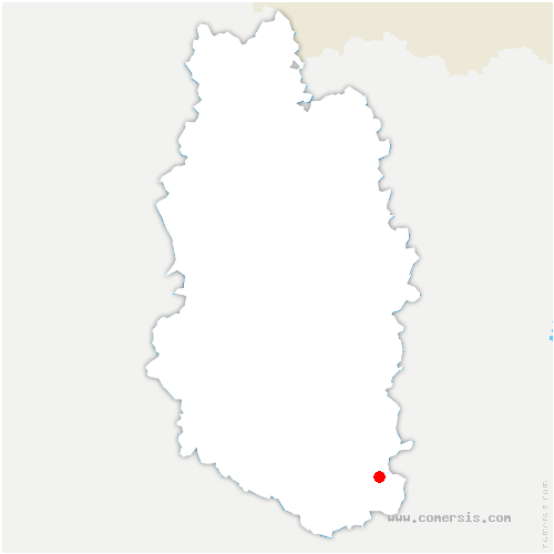 carte de localisation de Champougny