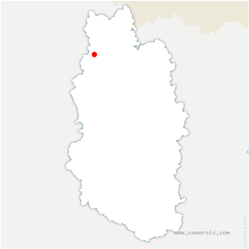 carte de localisation de Cléry-le-Grand