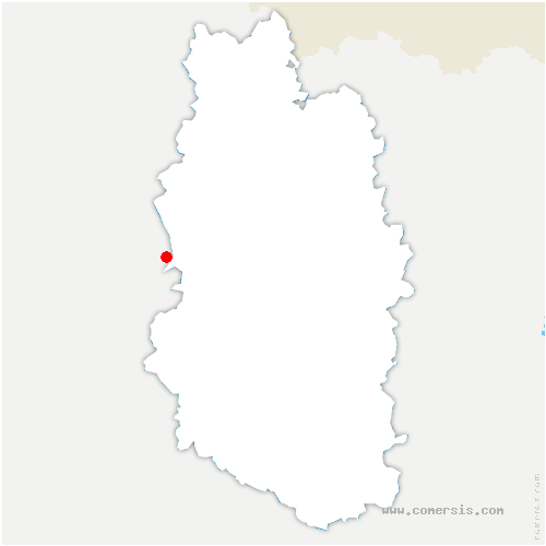 carte de localisation de Dampvitoux