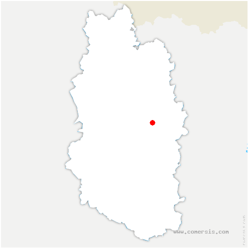 carte de localisation de Dommartin-la-Montagne