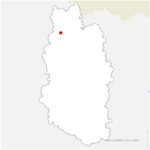 carte de localisation de Dun-sur-Meuse