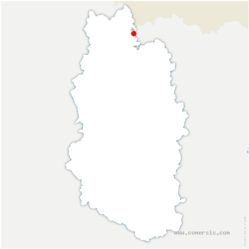carte de localisation de Flassigny