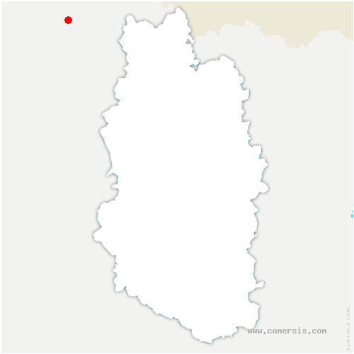 carte de localisation de Fresnois-la-Montagne