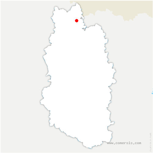 carte de localisation de Juvigny-sur-Loison
