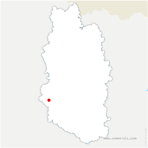 carte de localisation de Lucey