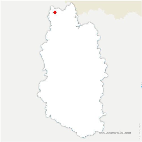carte de localisation de Martincourt-sur-Meuse